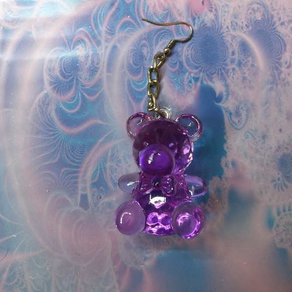 **SOLD**Babygirl Teddy Bear Earrings - Picture 2 of 4